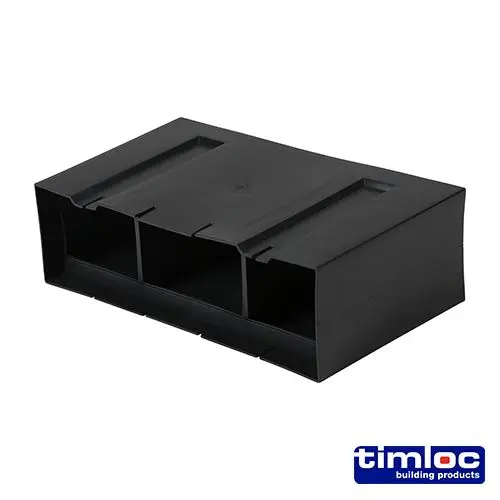 Timco Timloc Underfloor Vent Horizontal Front Extension, 115mm, 20-Pack