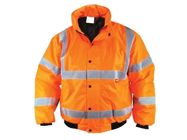 Scan Hi-Vis Bomber Jacket, Orange, XXXL (56in), Waterproof