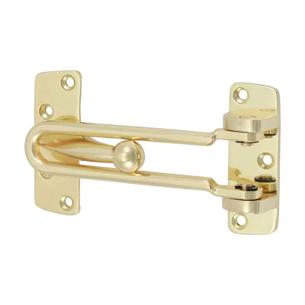 Timco Door Restrictor, Electro Brass Finish, 107mm