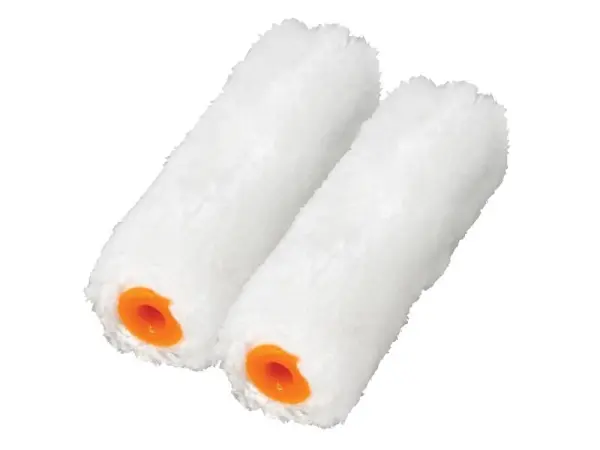Faithfull Medium Pile Mini Roller Refills 100mm (4in) Pack of 2