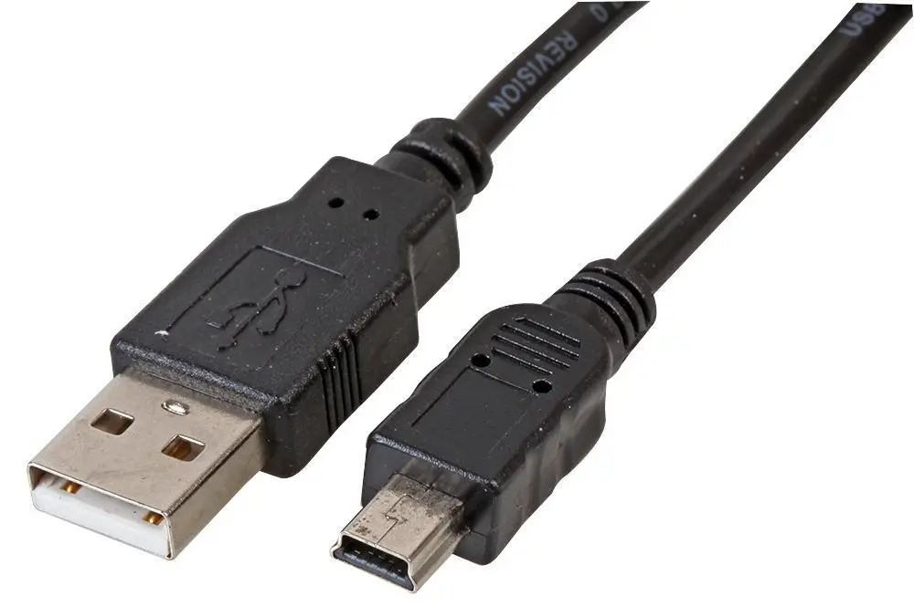 PRO SIGNAL - Cábla USB 2.0 A go Mini B, Dubh, 1m
