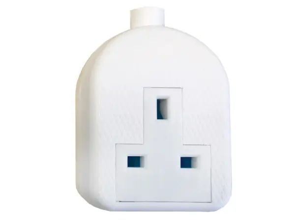 SMJ White 13A Trailing Extension Socket, 1-Gang