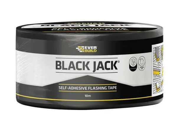 Ruban adhésif d'étanchéité Everbuild Sika Black Jack, 75 mm x 10 m