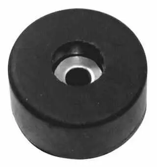 PENN ELCOM 40mm Ronde Rubber Voetjes, Schroefbevestiging, 4 Stuks