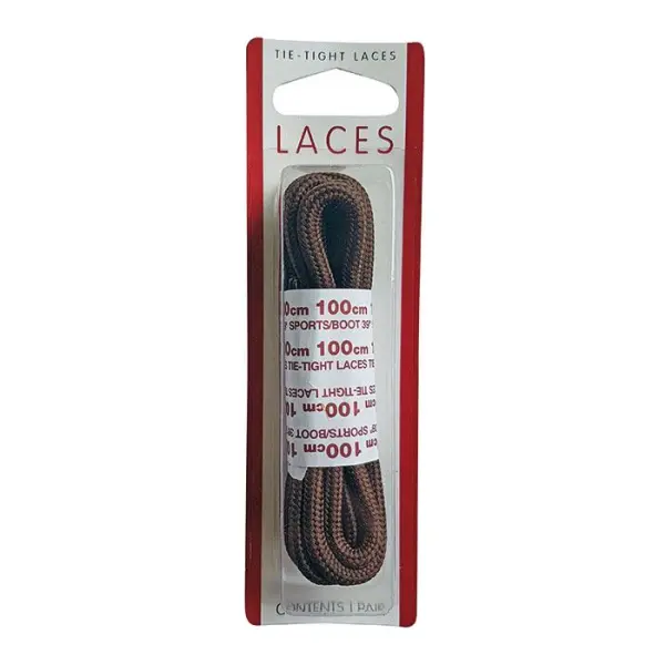 Raraion Thick Round Sports Boot Lace Brown 100cm