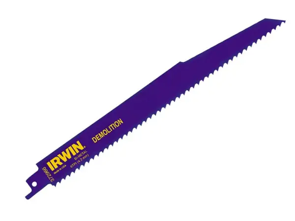 Lame de scie sabre de démolition IRWIN 966R, 225 mm, 6 DPI, lot de 5