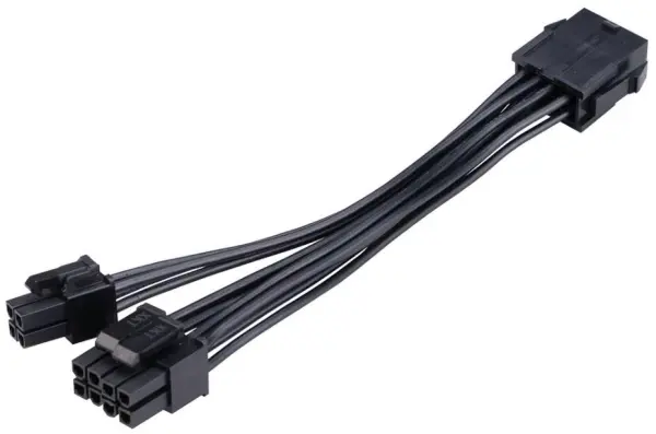 AKASA 8-Pin to 8+4-Pin ATX PSU Adaptor Cable, 150mm