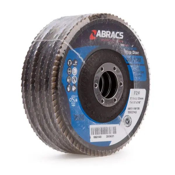 Abracs Pro Zirconium Flap Schijf 115mm 120 Korrel (5 stuks)