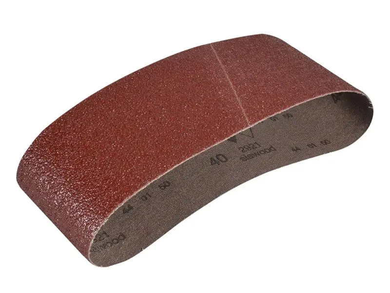 Faithfull Aluminium Oxide Cloth Sanding Belt, 457 x 75mm, 40G