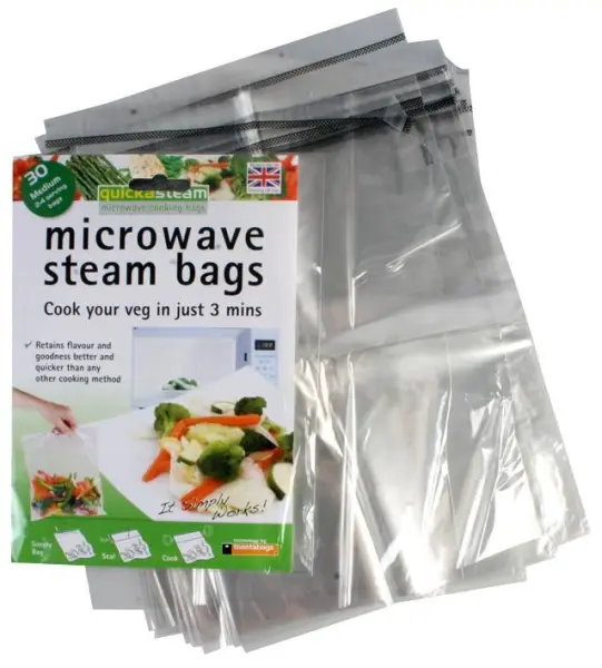 Toastabags Quickasteam Microwave Cooking Bags, Pack of 30