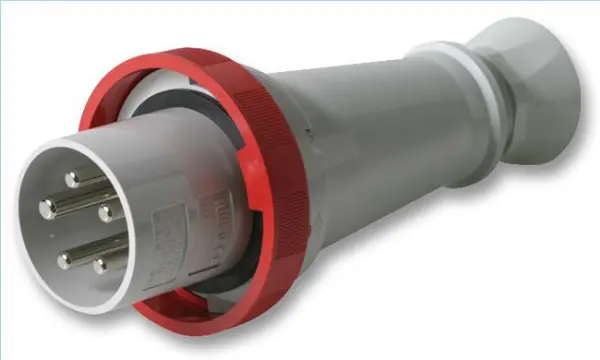 PRO POWER CEE zástrčka 63A 415V, 3P+N+E, červená, IP67