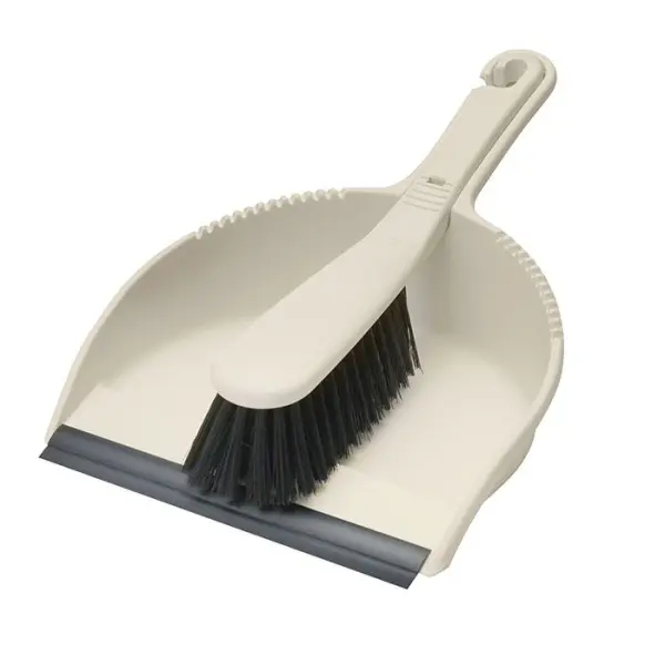 Addis Stiff Dustpan and Brush, Linen, 208 g