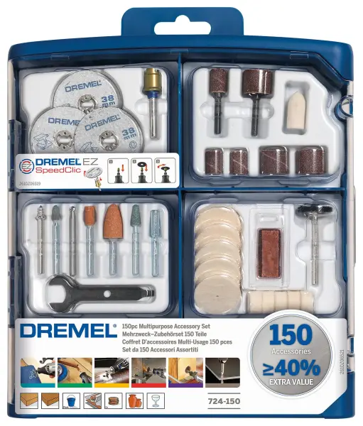 Dremel Multi-Purpose Accessory Set, 150 Piece