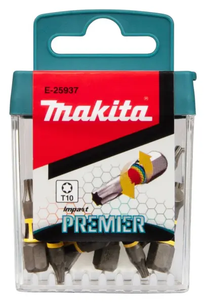 Makita Impact Premier Torx Torsion Bit Set, T10, 25 mm, 15 pc