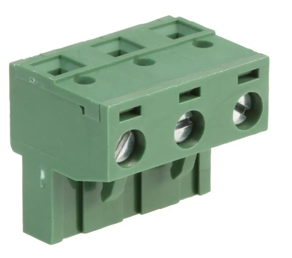 Multicomp Pro 7.62mm 3-Way Pluggable Terminal Block, 15A