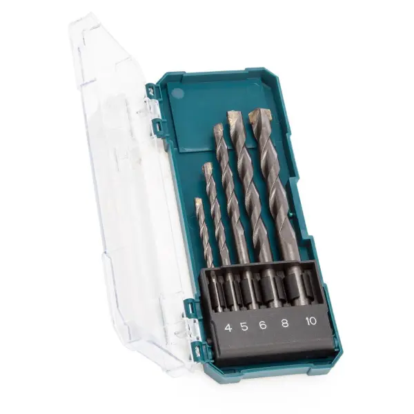 Makita TCT Metselboorbitset, 5-delige set (4-10mm)