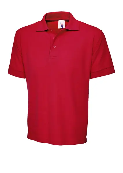 Polo unisexe premium Uneek - 50% polyester 50% coton - Rouge - Taille S