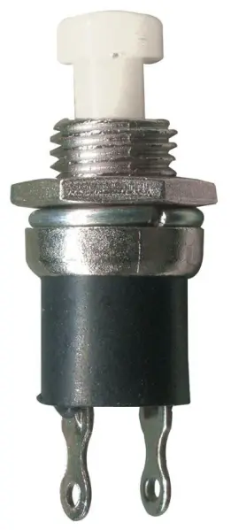 HiLo Miniaturní tlačítkový mikrospínač, 1NO, bílý, 50V 200mA