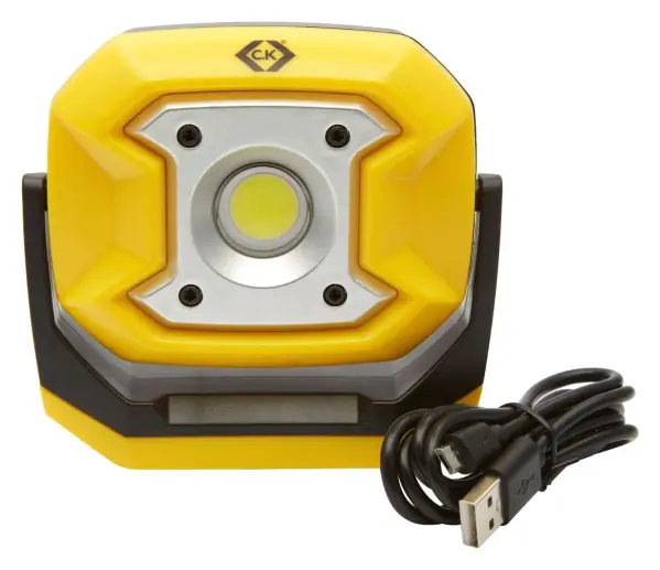 CK TOOLS 10W Rechargeable Site Light, 700lm, 6500K