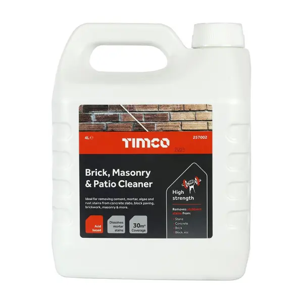 Timco - Nettoyant Acide pour Maçonnerie et Terrasse, 4 L