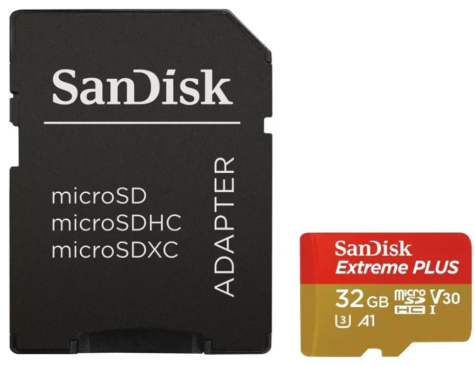 Tarjeta de memoria SanDisk Extreme Plus MicroSDHC 32GB U3 V30 A1