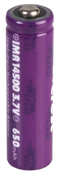 EFEST IMR14500 3.7V 650mAh Ceadánaí Littiam Mhangainéise Athluchtaithe