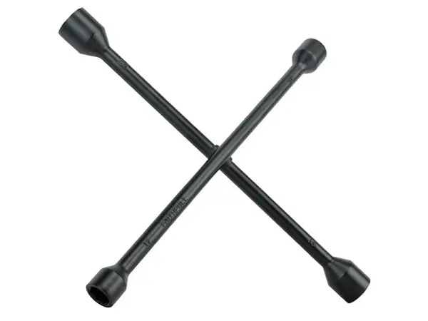 Faithfull Clé à roue 4 voies, Noir, 36cm (14in)