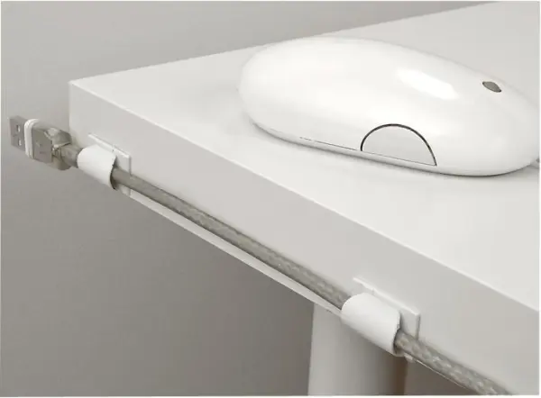 D-LINE Clips Organizadores para Cables, Blanco, Pack de 6