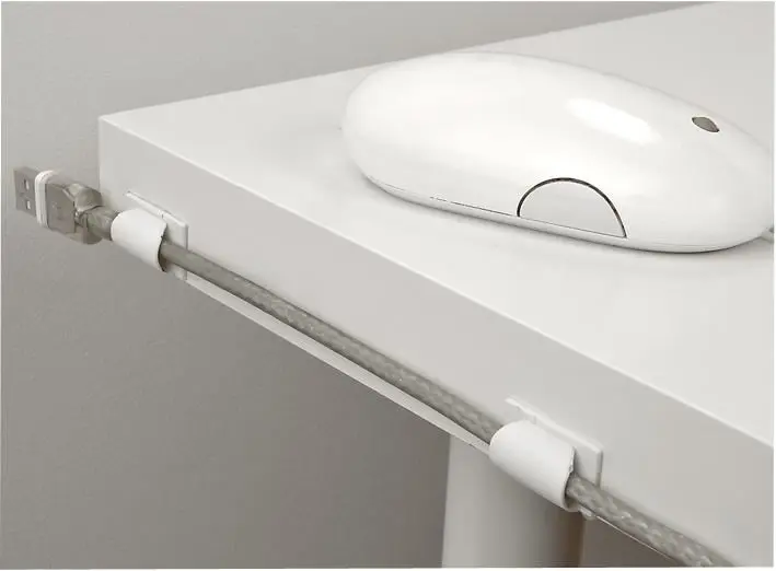 D-LINE - Klip Tali Kabel Putih, 6 Keping Sepeket