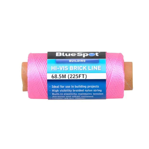 Cordeau à briques nylon tressé haute visibilité Blue Spot Tools 68,5m (75 pi)