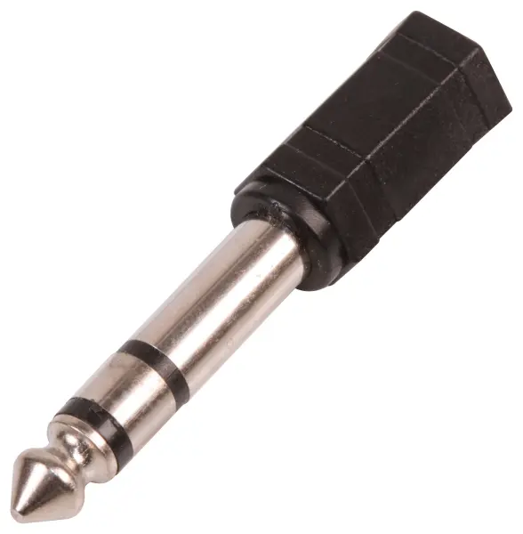 Pro Signal UK 3.5mm Mono Jack Socket to 6.35mm Stereo Jack Plug Adaptor