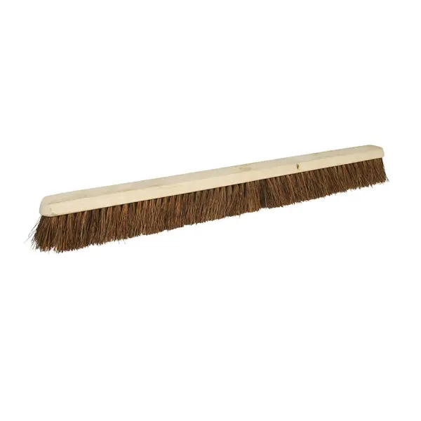 Silverline 900mm Stiff Bassine Broom, Rubberwood Head