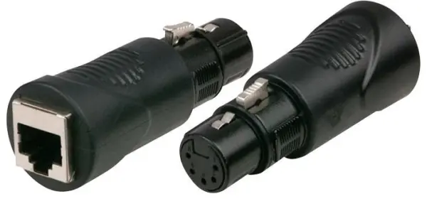 DAP AUDIO 5-Pole XLR Female to RJ45 Female Adaptor, DMX512