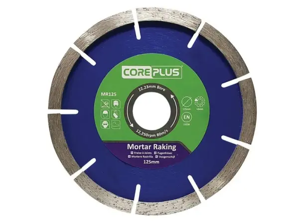 CorePlus MR125 Mortar Raking Diamond Blade, 125mm