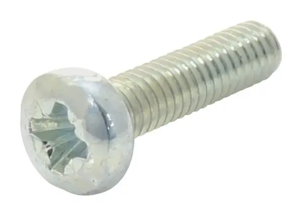 TR FASTENINGS M2.5 Steel Recessed Pan Head Pozidriv Machine Screws - 10mm