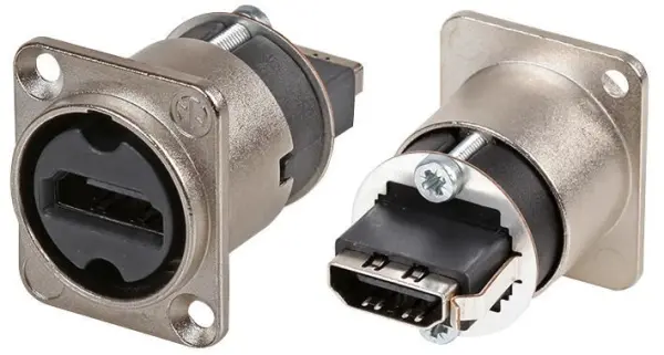 NEUTRIK NAHDMI-W HDMI Socket, D-Type Housing, Silver