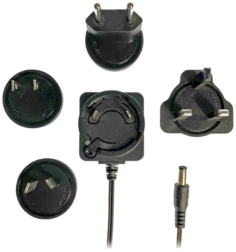 TIGER Alimentatore Internazionale 12V 500mA 6W con 4 Spine