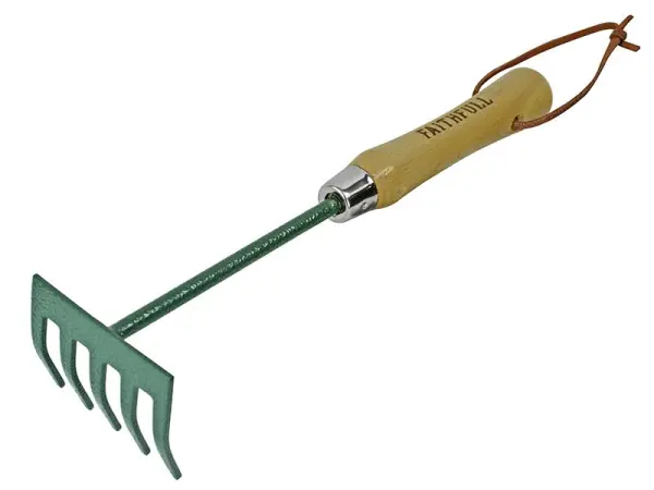 Faithfull 컨트리맨 핸드 드래그 레이크, 5가지 갈퀴, 애시 나무 손잡이