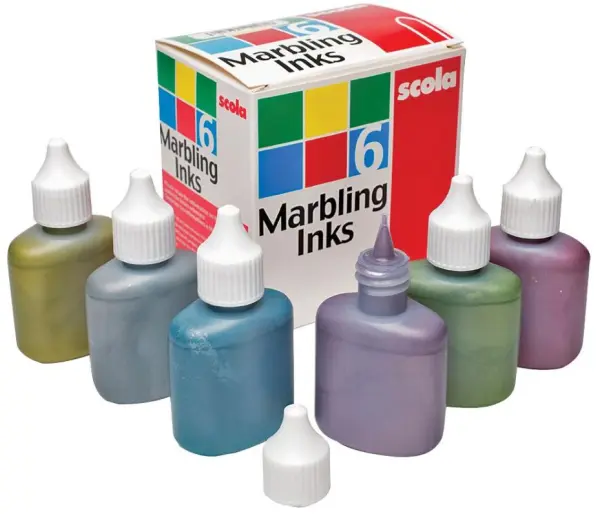 SCOLAQUIP - 6 色金屬大理石紋墨水套裝 (每支25毫升)