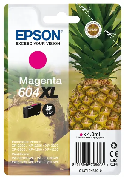 EPSON 604XL High Capacity Original Ink Cartridge - Magenta