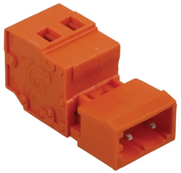 WAGO 2-pólový konektor pro zástrčku, CAGE CLAMP®, 2,5mm², rozteč 5,08mm