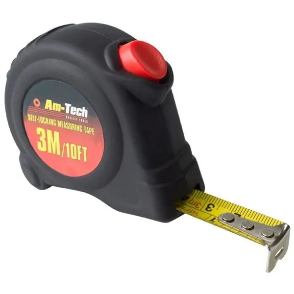 Amtech Self-Locking Tape Measure 3m x 16mm