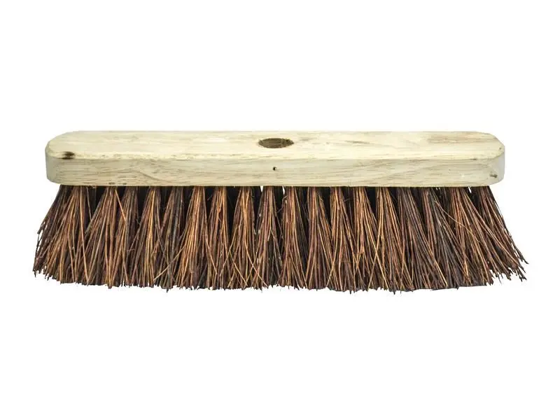 Faithfull Stiff Bassine Broom Head, 300mm (12in), Natural Palm Leaves