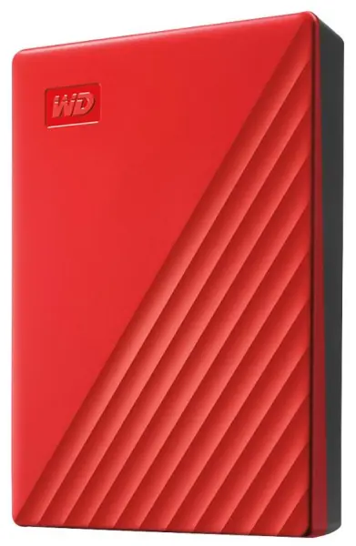 WD My Passport 4TB Draagbare Harde Schijf, USB 3.0, Rood