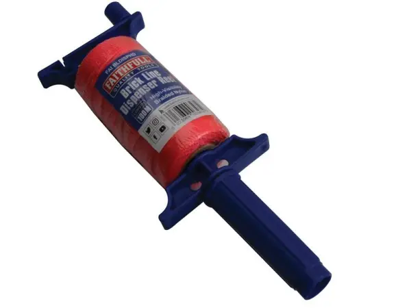 Faithfull Hi-Vis Brick Line Dispenser Reel, 100m (330ft)