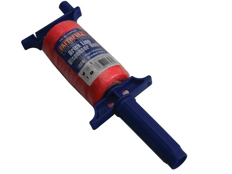 Faithfull Hi-Vis Metselkoordhaspel, 100m (330ft)