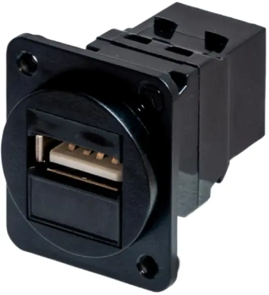 TUK USB 2.0 Type A σε Type B Panel Mount Adapter