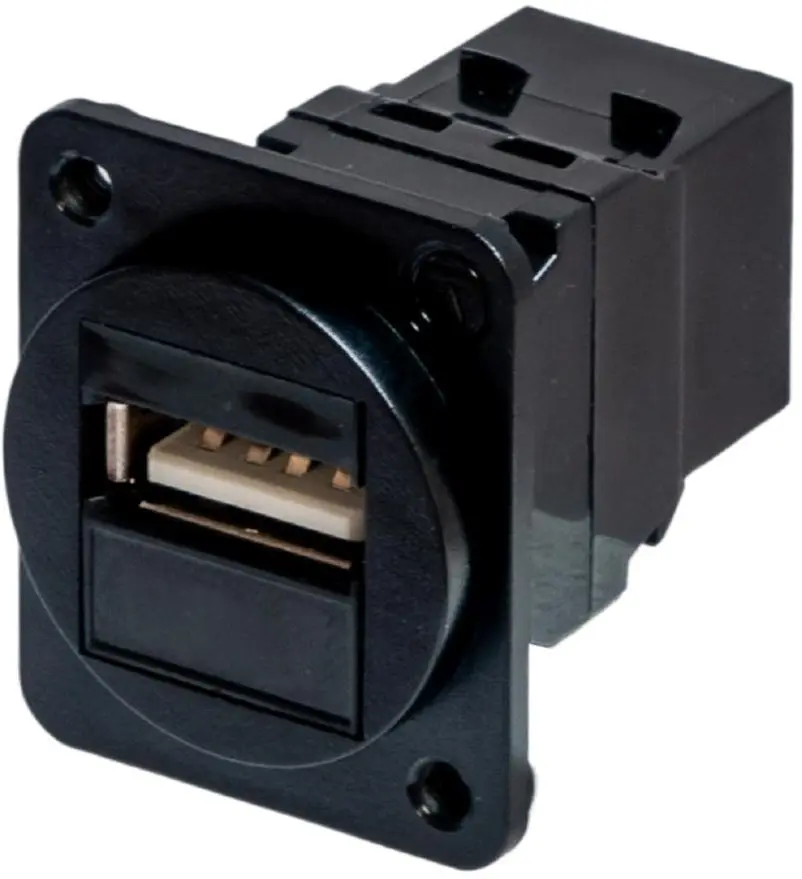TUK USB 2.0 Type A to Type B Panel Mount Adapter