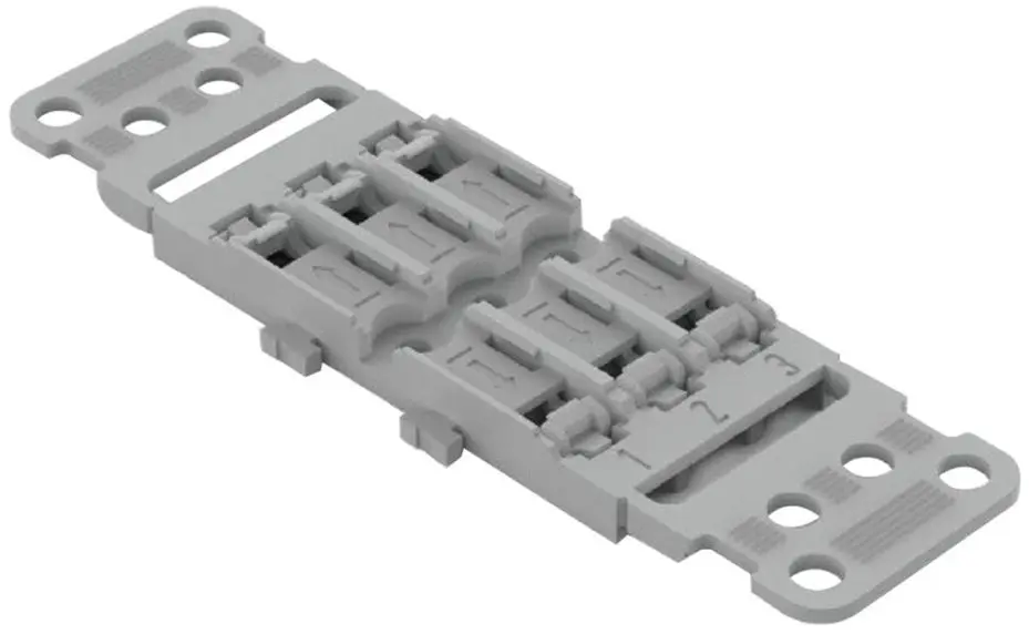 WAGO 221-2503 Suporte de Montagem para 3 Vias, Série 221