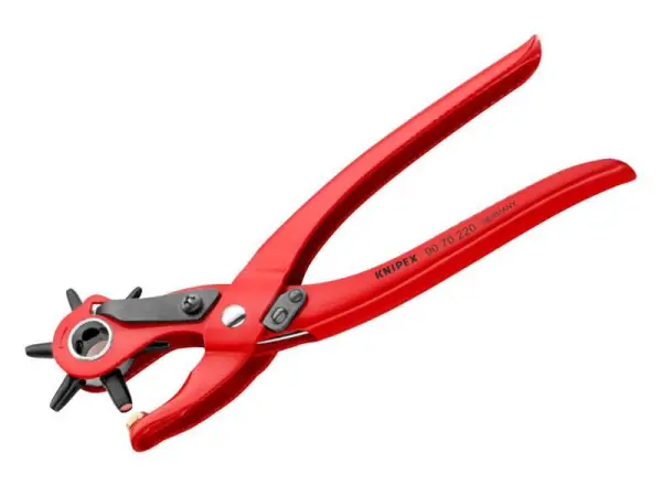 Knipex - Pince à poinçonner rotative 220 mm avec 6 poinçons